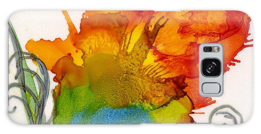 Alcohol Ink Galaxy Case featuring the painting Wild Child by Francine Dufour Jones