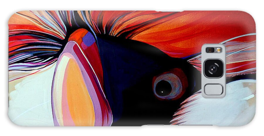Bird Galaxy Case featuring the painting Wild Thang by Marlene Burns