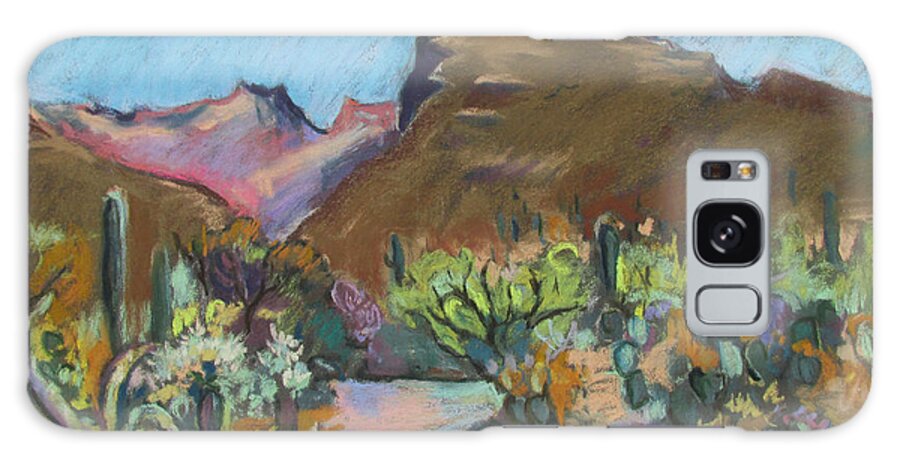 Tuscon Galaxy Case featuring the painting Wild Tuscon by Linda Novick