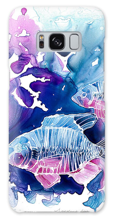 Fish Galaxy Case featuring the painting Wild Water by Mike Lawrence