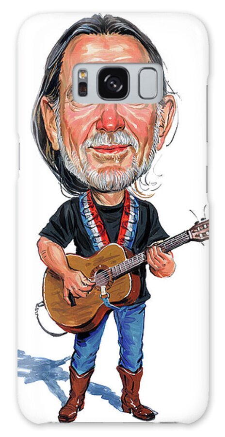 Willie Nelson Galaxy Case featuring the painting Willie Nelson by Art 
