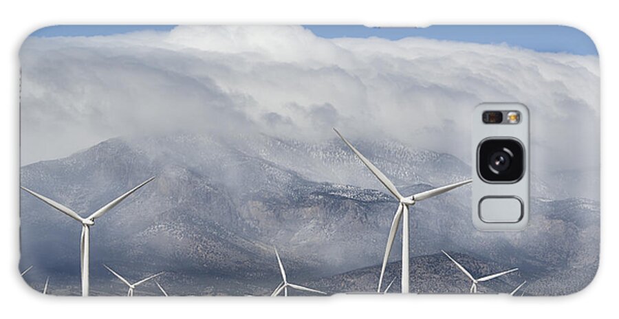 Kevin Schafer Galaxy Case featuring the photograph Wind Turbines Schell Creek Range Nevada by Kevin Schafer