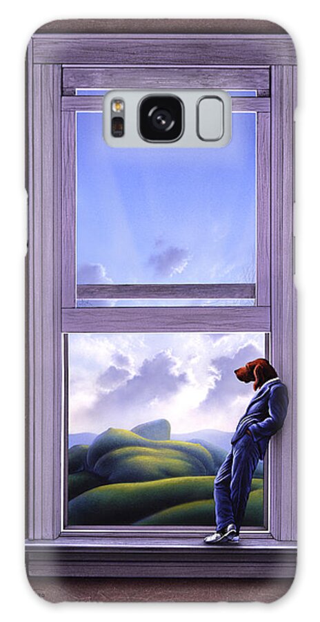 Surreal Galaxy Case featuring the painting Window of Dreams by Jerry LoFaro