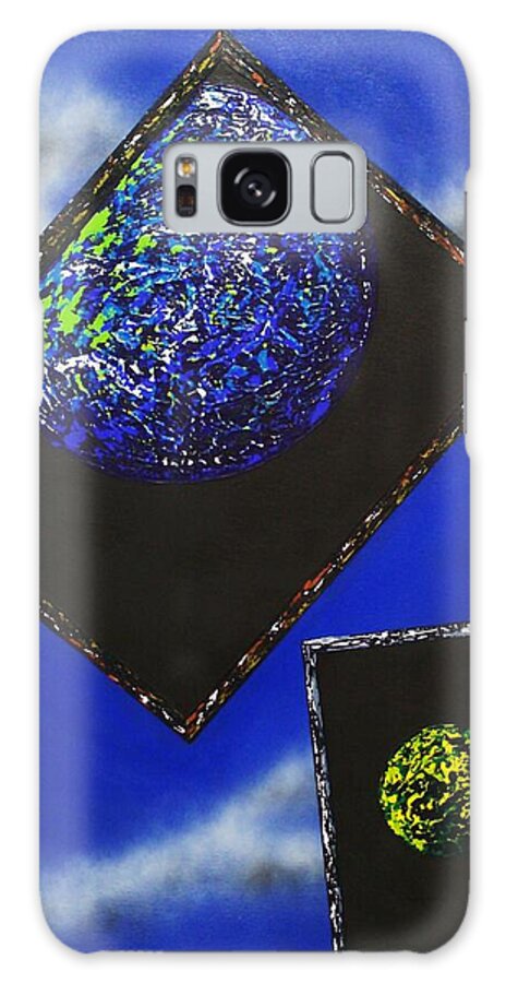 Window Galaxy Case featuring the painting Windows by Micah Guenther