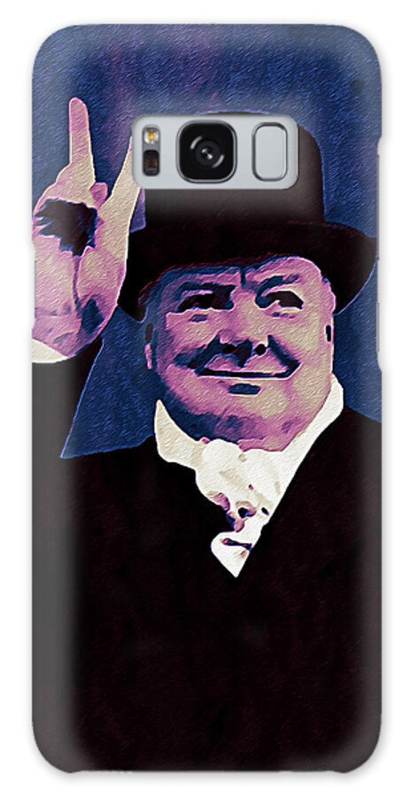 Winston Churchill Galaxy Case featuring the photograph Winston Churchill by Bill Cannon