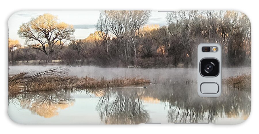 Landscape Galaxy Case featuring the photograph Winter At Kingfisher Pond by Al Andersen