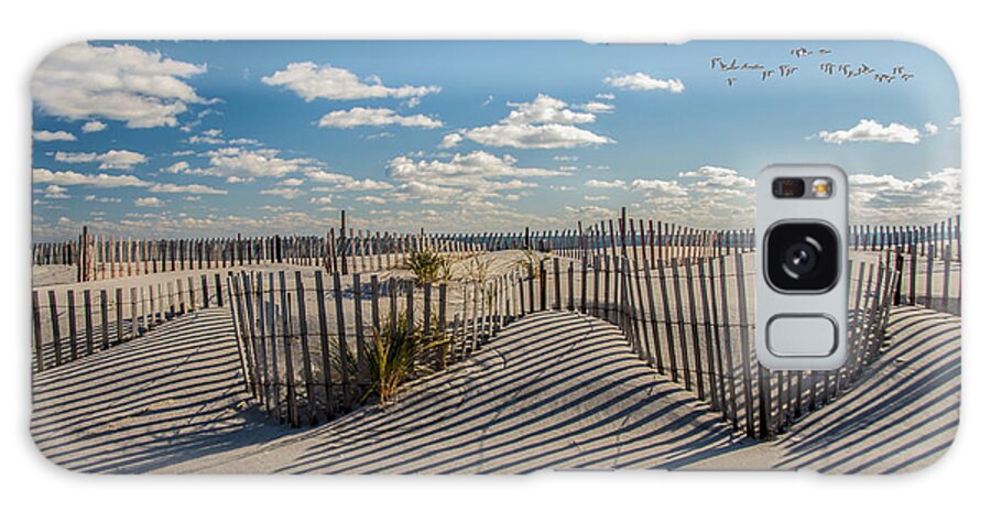 Beach Galaxy Case featuring the photograph Winter Beach 9528 by Cathy Kovarik