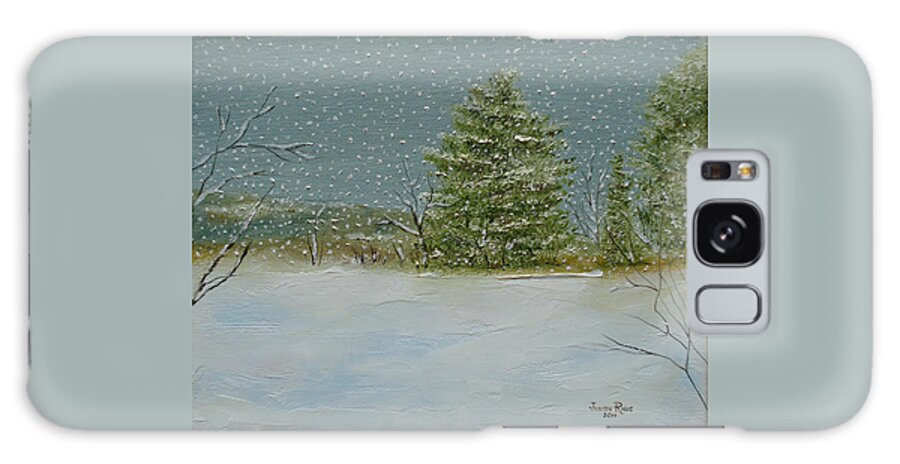 Winter Galaxy Case featuring the painting Winter Blanket by Judith Rhue