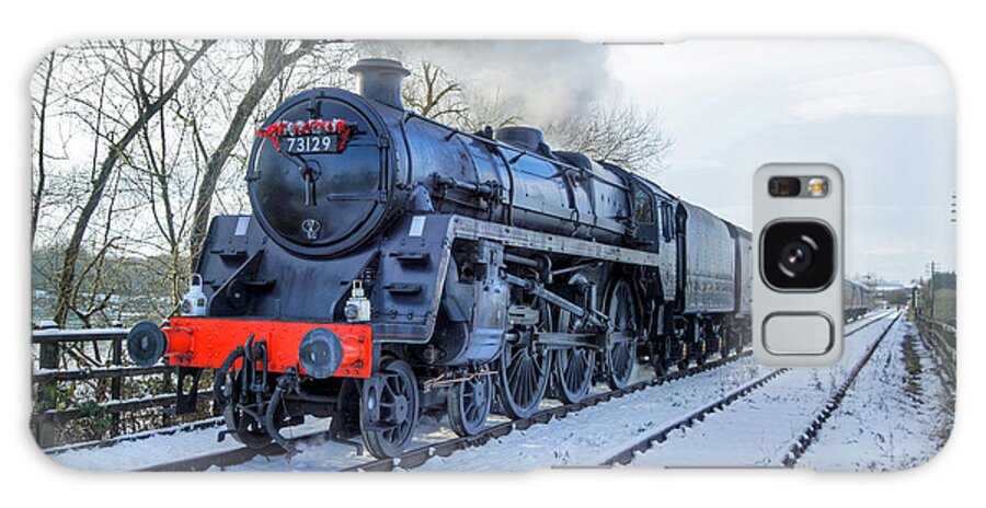 Steam Galaxy Case featuring the photograph Winter Day at Butterley by David Birchall