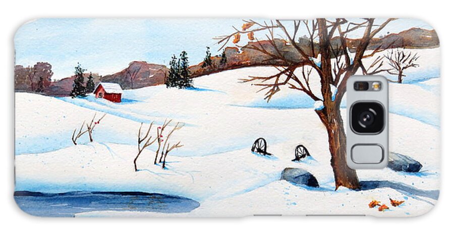 Snow Galaxy Case featuring the painting Winter Drifts by Joseph Burger