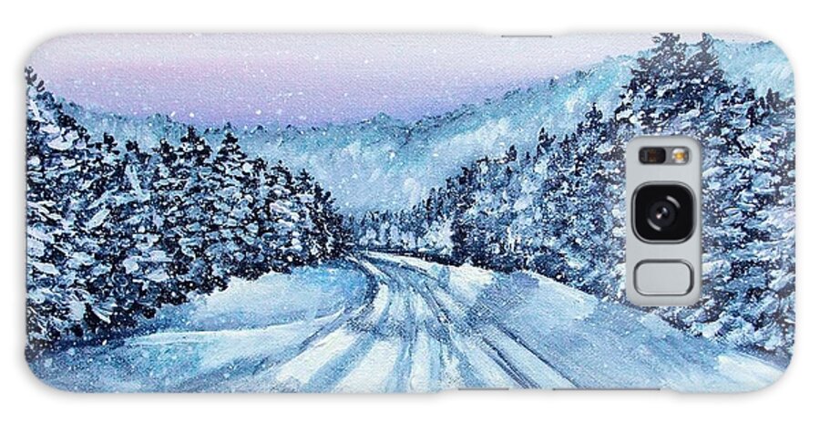 Winter Galaxy S8 Case featuring the painting Winter Drive by Shana Rowe Jackson