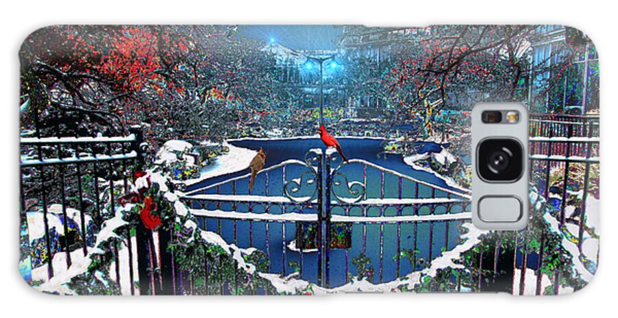 Winter Art Galaxy S8 Case featuring the digital art Winter Garden by Michael Rucker