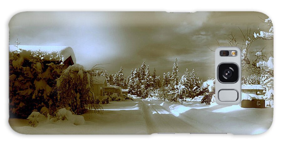 Winter Galaxy Case featuring the photograph Winter Lane by Micki Findlay