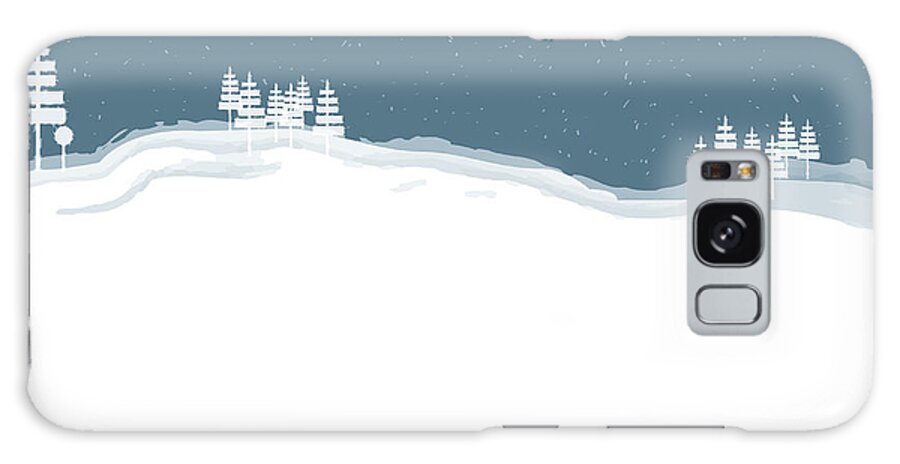 Abstract Galaxy Case featuring the digital art Winter Pines by Kevin McLaughlin