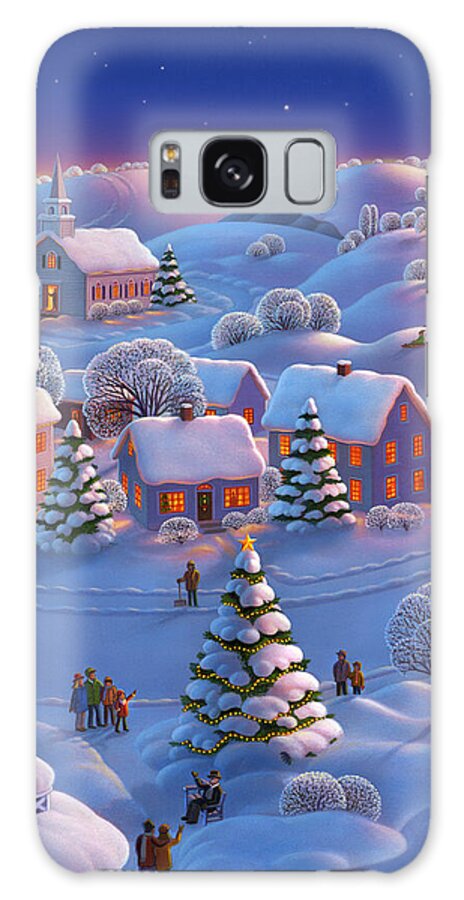 Winter Wonderland Galaxy Case featuring the painting Winter Wonderland by Robin Moline