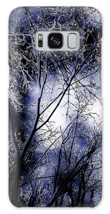 Abstract Galaxy Case featuring the photograph Winters Edge by Michael Nowotny