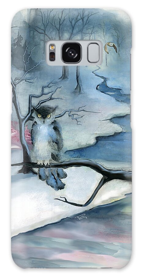 Winter Woods Galaxy Case featuring the painting Winterwood by Terry Webb Harshman