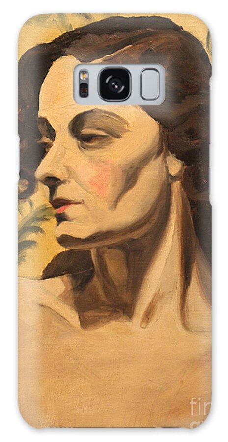 Woman Galaxy Case featuring the painting Woman of 1938 by Art By Tolpo Collection
