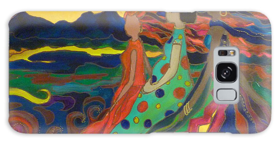 Paintings Galaxy Case featuring the painting Women of Courage 10 by Kelly Simpson Hagen