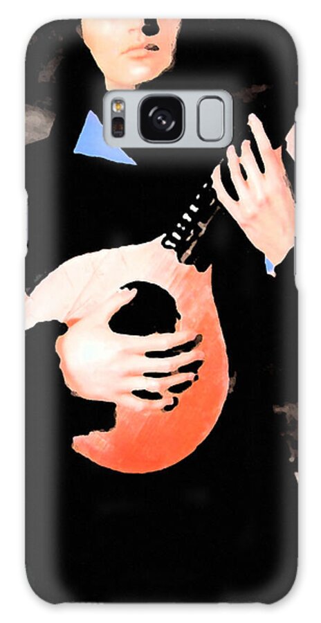 Colette Galaxy Case featuring the painting Women With Her Guitar by Colette V Hera Guggenheim