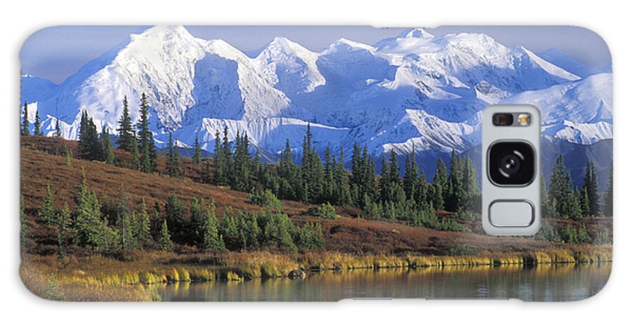 Alaska Range Galaxy Case featuring the photograph Wonder Lake in the Fall by Arterra Picture Library