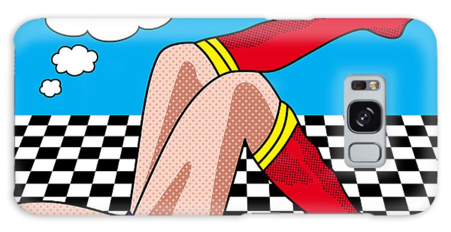 Superman Galaxy Case featuring the digital art Wonder Woman by Mark Ashkenazi