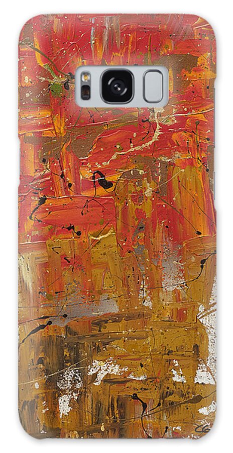 Abstract Art Galaxy Case featuring the painting Wonders of the World 3 by Carmen Guedez