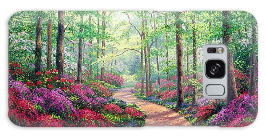 Impressionism Galaxy Case featuring the painting Woodland Walk by Kevin Wendy Schaefer Miles