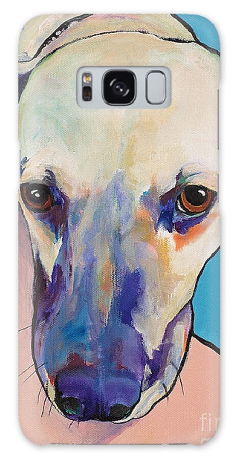 Pat Saunders-white Galaxy Case featuring the painting Woody by Pat Saunders-White