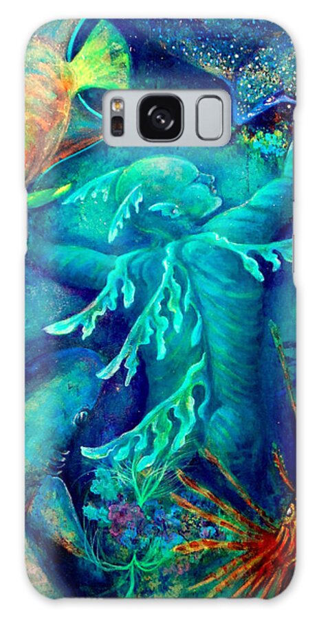 Florida Reefs Galaxy S8 Case featuring the painting World by Ashley Kujan