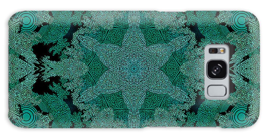 Kaleidoscope Galaxy Case featuring the digital art Woven Weaver by Rhonda Strickland