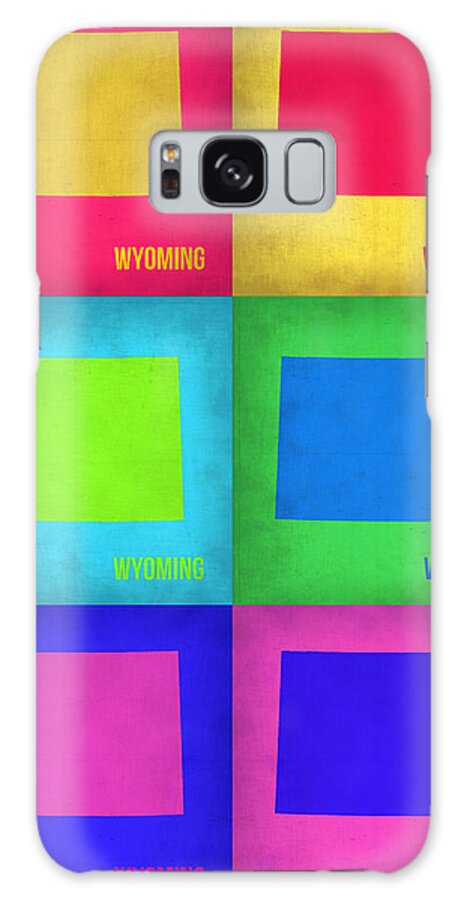 Wyoming Map Galaxy Case featuring the painting Wyoming Pop Art Map 1 by Naxart Studio