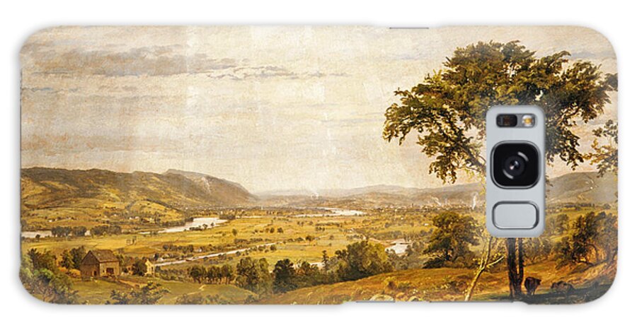 Jasper Francis Cropsey Galaxy Case featuring the painting Wyoming Valley. Pennsylvania by Jasper Francis Cropsey