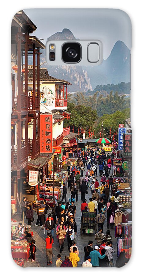 Yangshuo Galaxy Case featuring the photograph Xi Jie Pedestrian Mall by Richard I'anson
