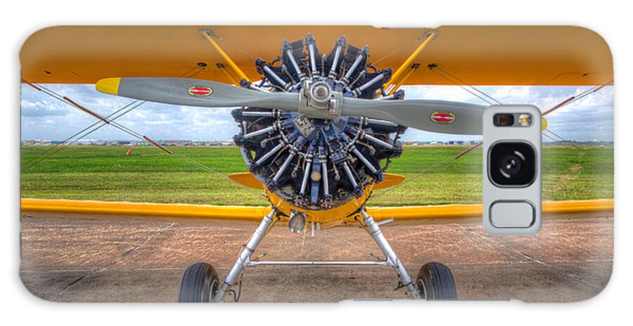 Ellington Field Galaxy Case featuring the photograph Yellow Stearman by Tim Stanley