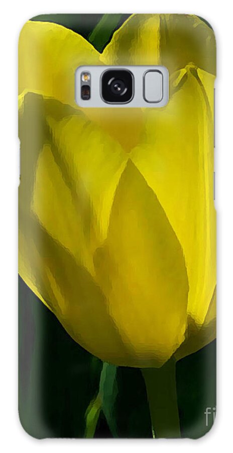 Flower Galaxy Case featuring the photograph Yellow Tulip by Robert Suggs