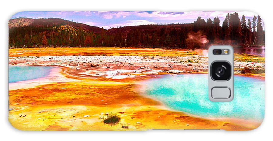 Landscape Prints Galaxy Case featuring the photograph Yellowstone National Park by Monique Wegmueller