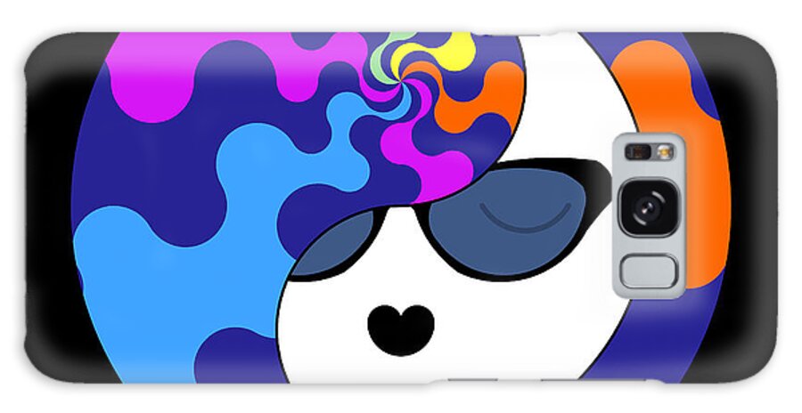 Colorful Galaxy Case featuring the digital art Yin Yang Crown 9 by Randall J Henrie