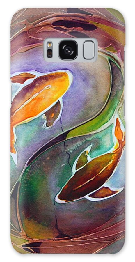Fish Galaxy Case featuring the painting Ying Yang by Pat Purdy