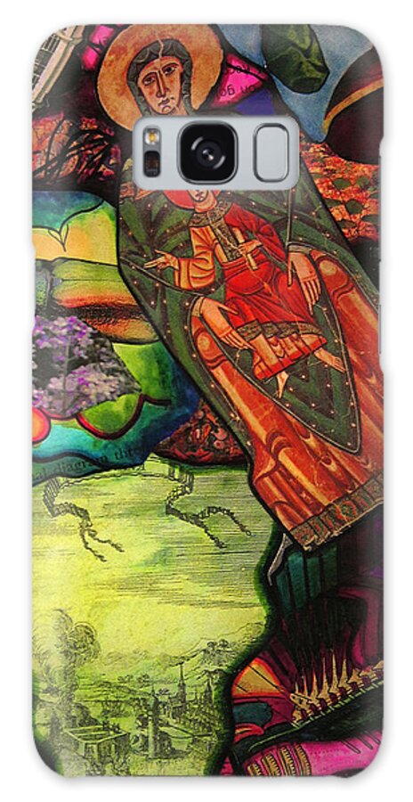  Galaxy Case featuring the painting YmtMIPIOABH Detail 4 by Steve Fields