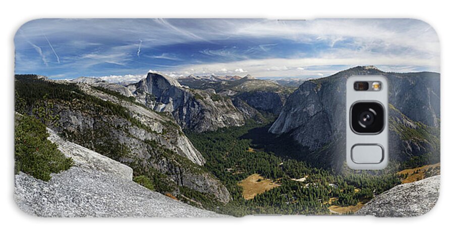 Tranquility Galaxy Case featuring the photograph Yosemite Valley And Half Dome by Rogertwong