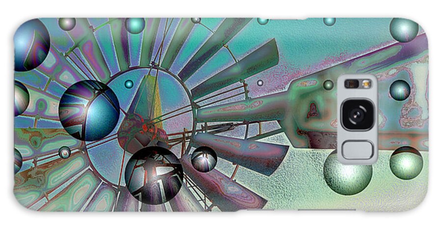 Windmill Galaxy Case featuring the digital art Zephyrus - Aloft by Wendy J St Christopher