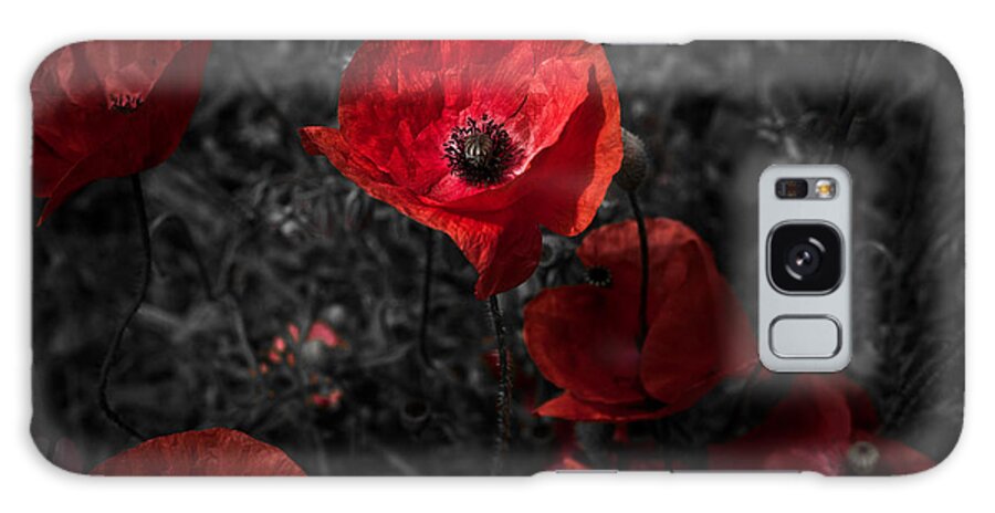 Poppy Galaxy S8 Case featuring the photograph Poppy Red by B Cash