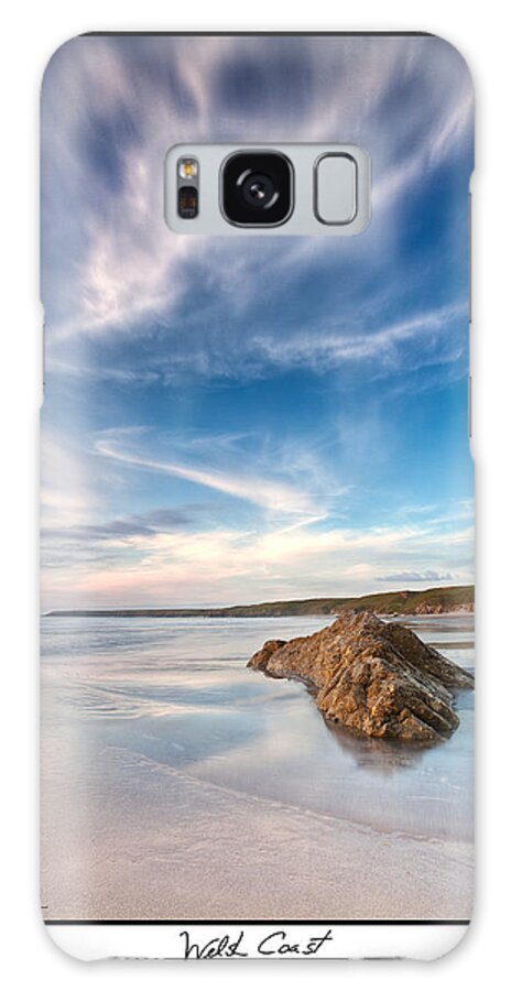 Seascape Galaxy S8 Case featuring the photograph Welsh Coast - Porth Colmon by B Cash