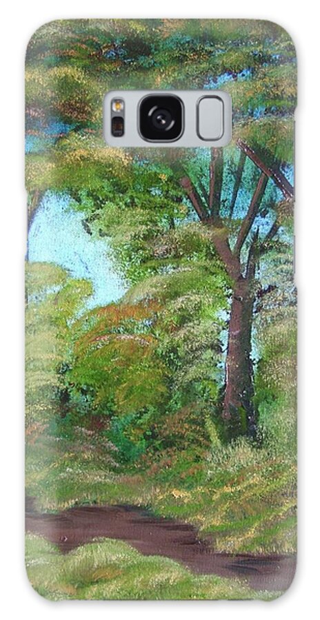 Autumn Galaxy Case featuring the painting Autumn Evening by Charles and Melisa Morrison