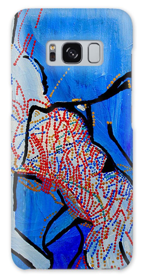 Jesus Galaxy S8 Case featuring the painting Dinka Corset - Manlual - South Sudan #1 by Gloria Ssali