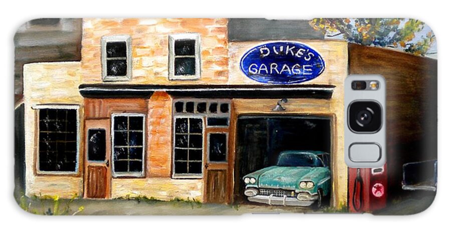 Garage Galaxy Case featuring the photograph Duke's Garage #1 by Renate Wesley