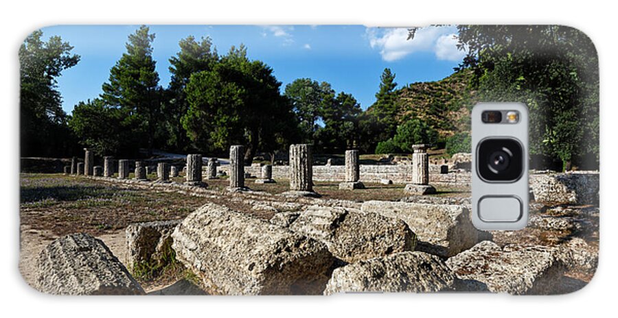 Ancient Galaxy Case featuring the photograph Gymnasion - Ancient Olympia #1 by Constantinos Iliopoulos