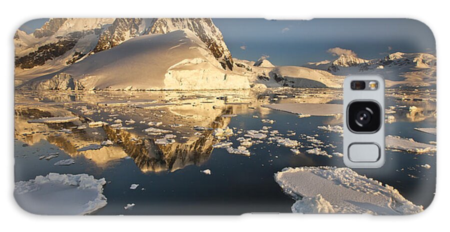 00451379 Galaxy Case featuring the photograph Lemaire Channel At Sunset Antarctic #1 by Colin Monteath
