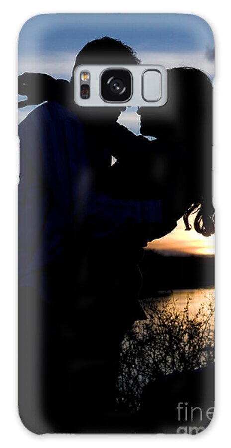 Romance Galaxy S8 Case featuring the photograph Silhouette of Romantic Couple #1 by Cindy Singleton